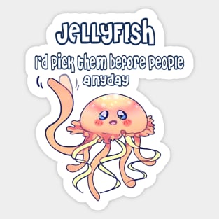 Jellyfish Friend Sticker